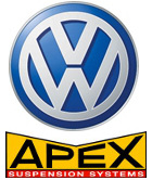 Ook voor uw Volkswagen zijn APEX verlagingsveren leverbaar bij IMPROMAXX